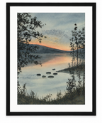 Maja Antoniou, Kvällning (Watercolor - Original)