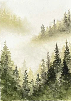Maja Antoniou 1, Dimmans tysthet (Akvarell - Original)