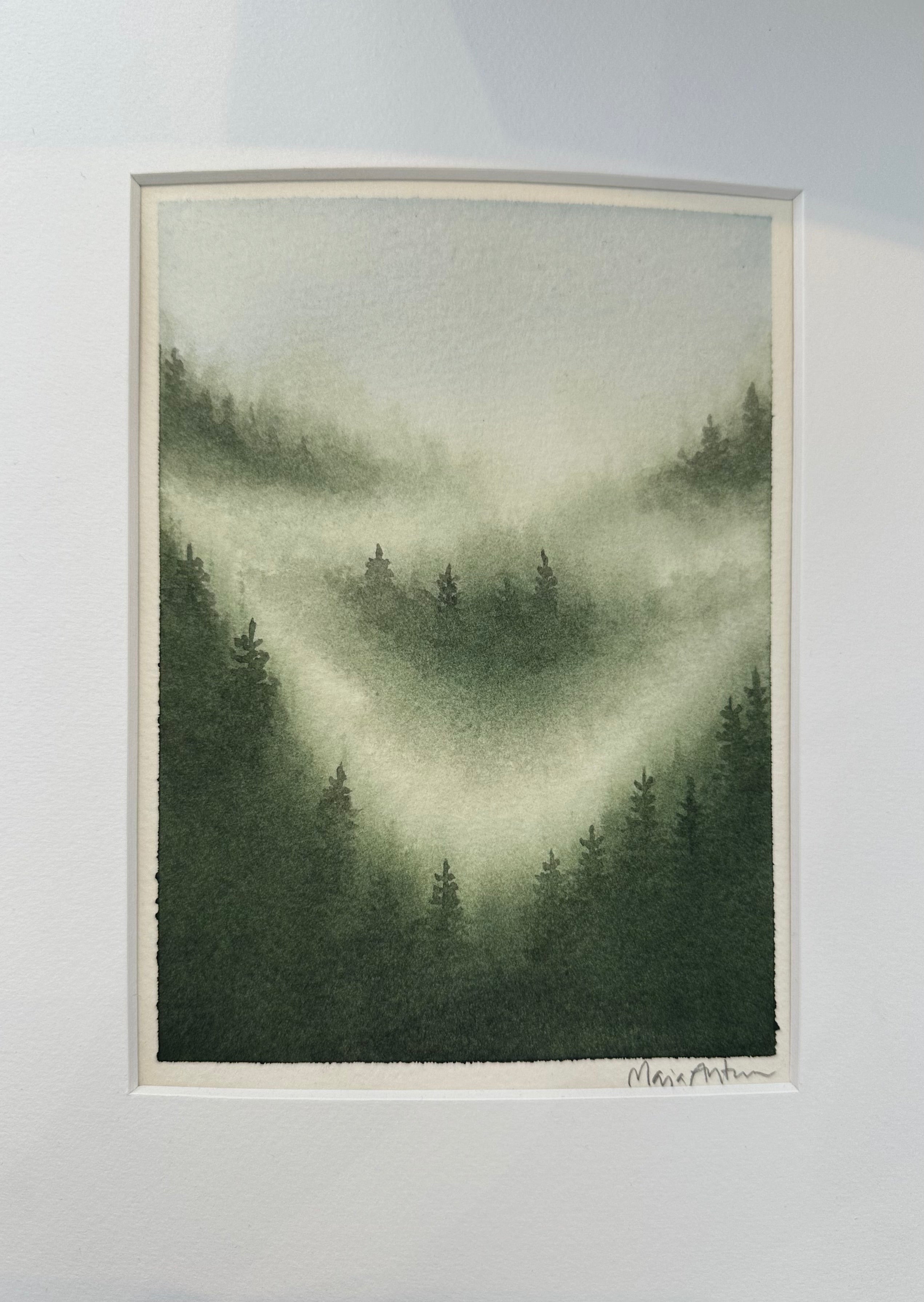 Maja Antoniou, Dimmans tysthet 7(Watercolor - Original)