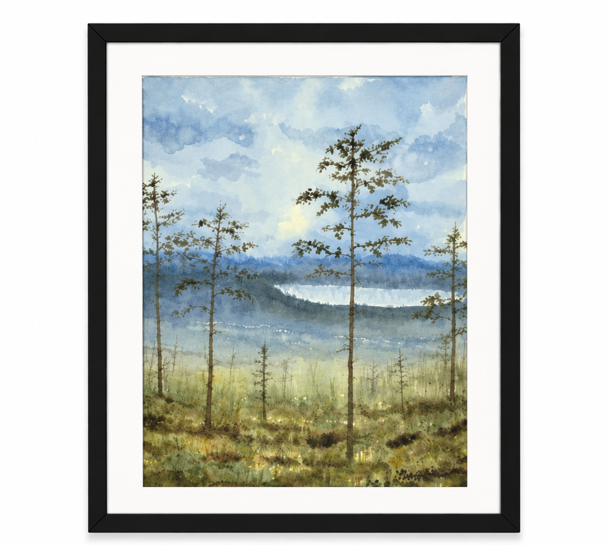 Maja Antoniou, Att höra stillheten (Watercolor - Original)