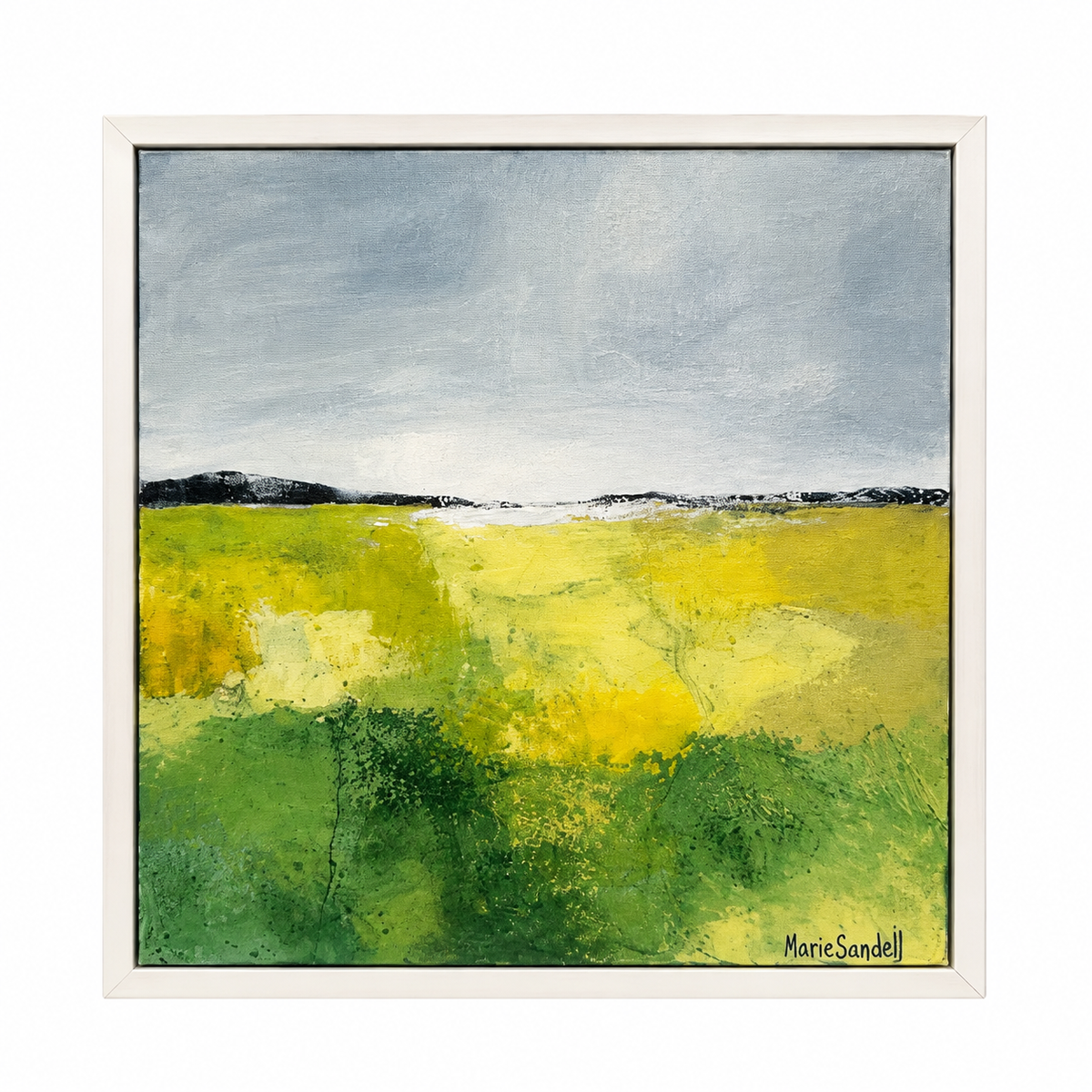 Marie Sandell, Rapsfält (Akryl - Original)