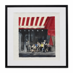 Mia Svärd, Paris caféliv (Akvarell - Original)