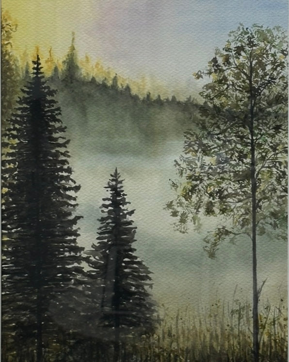Maja Antoniou, Det blir en bra dag (Watercolor - Original)