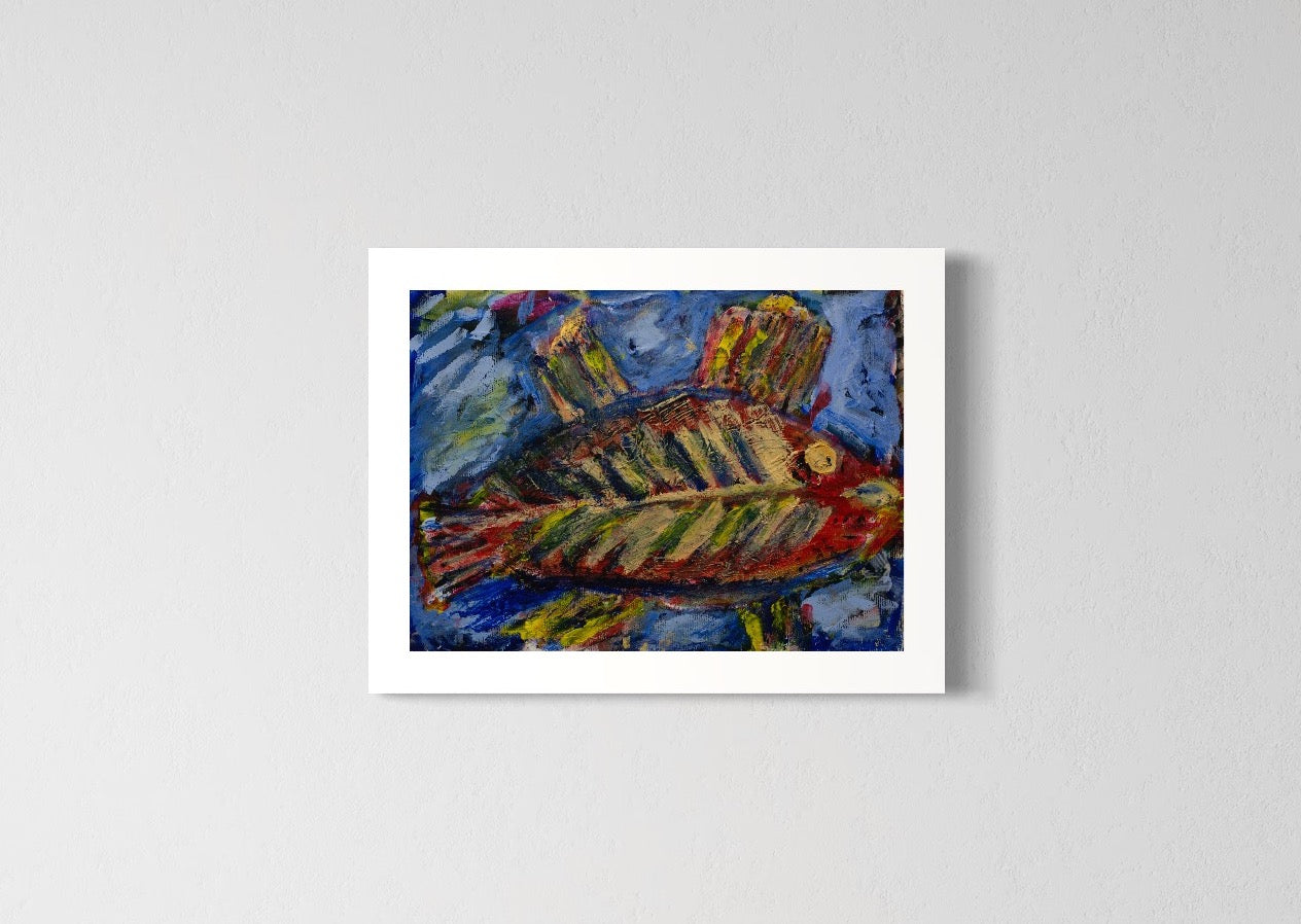 Ted Åström, (Bildende Kunst) #023 Titel: Fisken