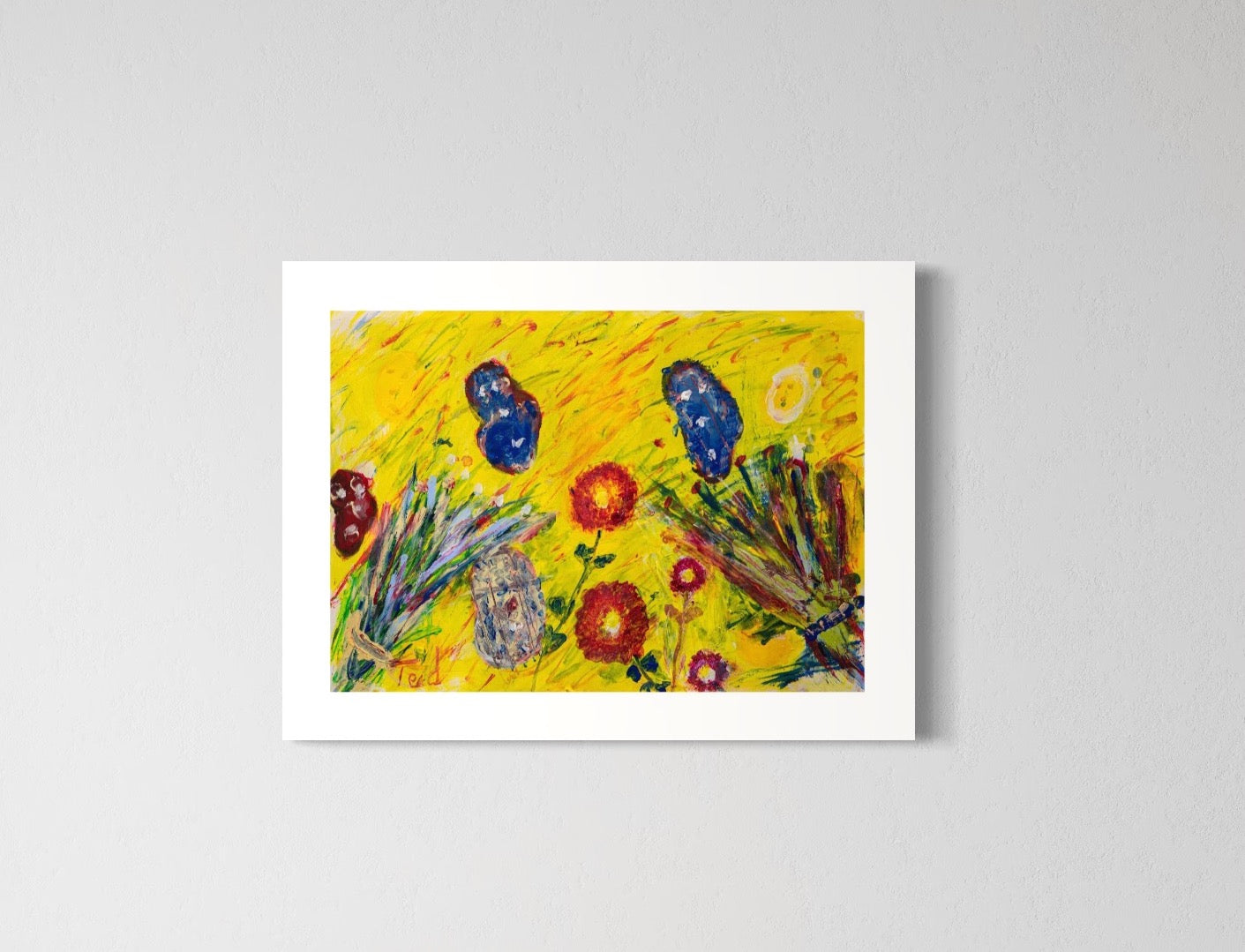 Ted Åström, (Fine Art) #001 Titel: Flower Power Nr. 1