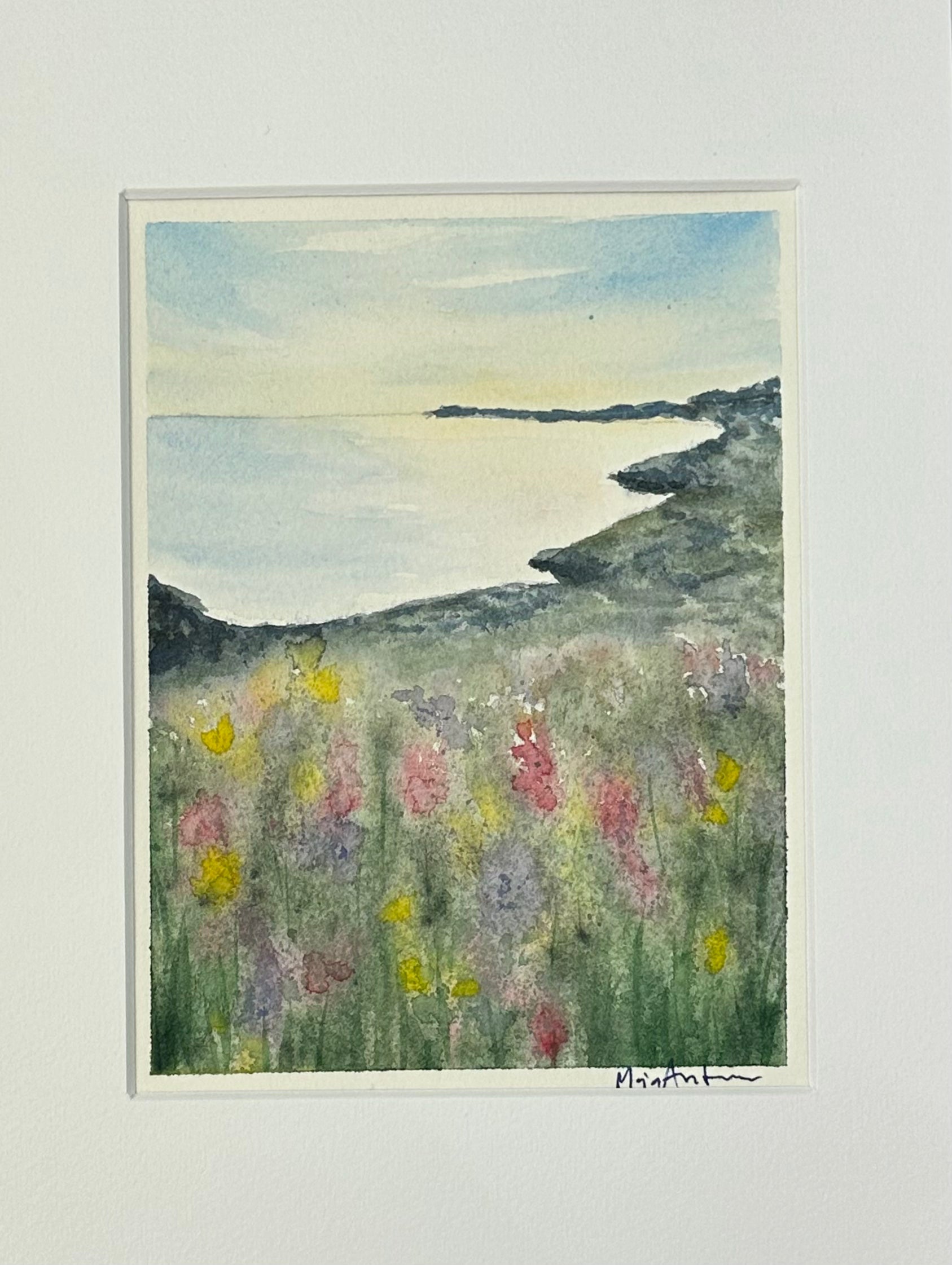 Maja Antoniou, Sommar vid havet (Watercolor - Original)