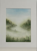 Maja Antoniou, 31. Nebelwald 2 (Aquarell - Original)