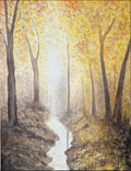 Maja Antoniou, 2. Gyllene stillhet (Aquarell - Original)