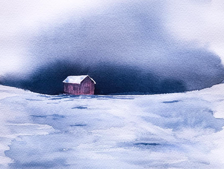 Maja Antoniou, 19. Ensligt (Aquarell - Original)