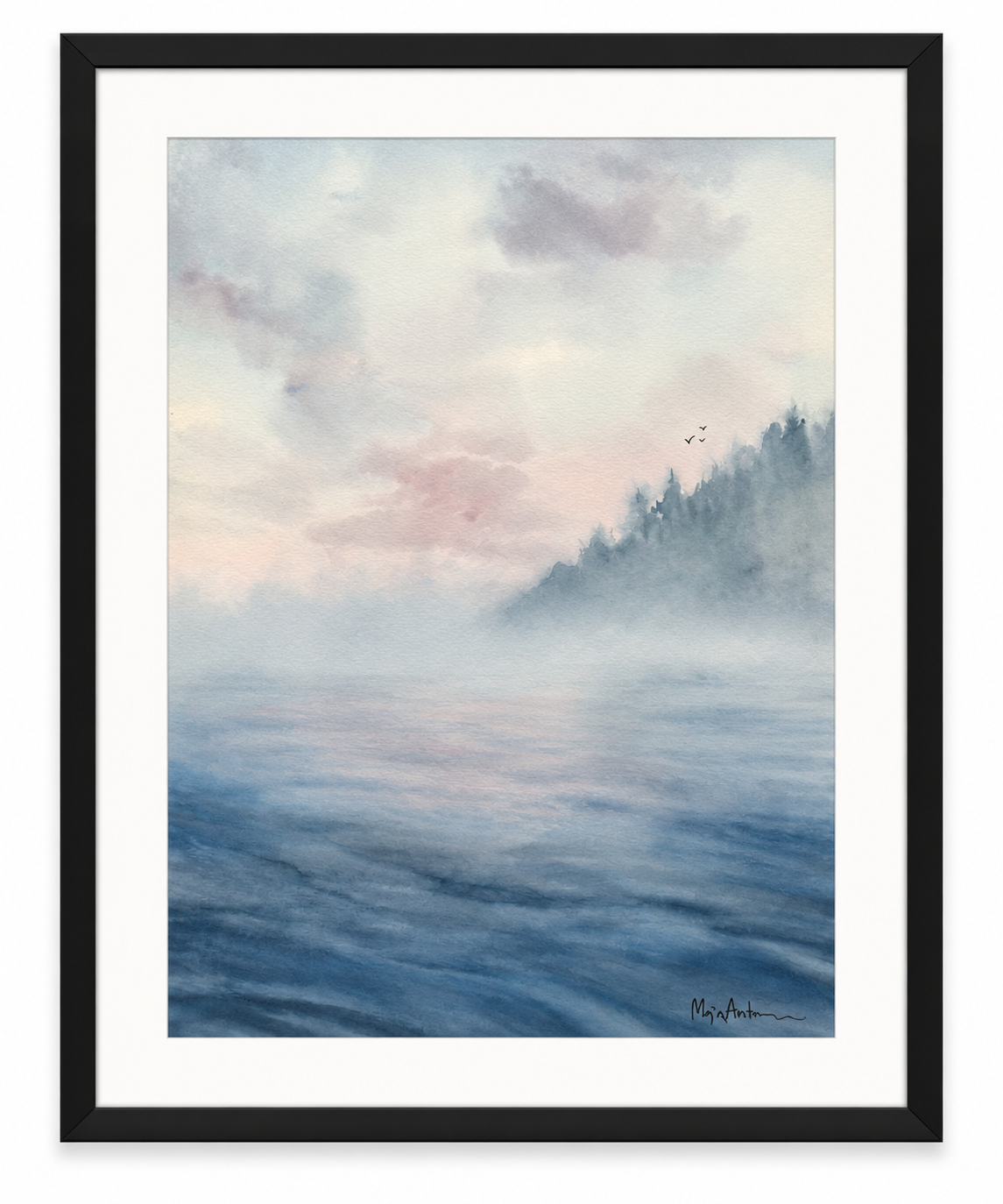 Maja Antoniou, Vågornas vila 1 (Watercolor - Original)