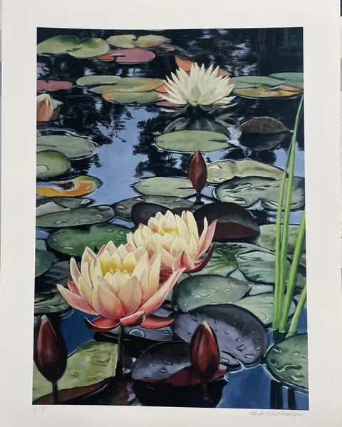 Gabriella Norum, Aqua Lilium I, Small Fine Art (Limited Edition)