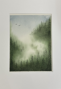 Maja Antoniou, Dimmans tysthet 6 (Watercolor - Original)