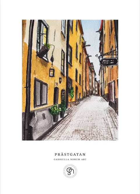 Gabriella Norum, (Print) PRÄSTGATAN, , Old Town Stockholm, Sweden