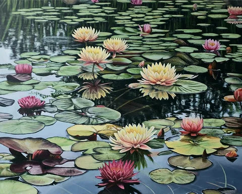 Gabriella Norum, Aqua Lilium III, Big Fine Art (Limited Edition)